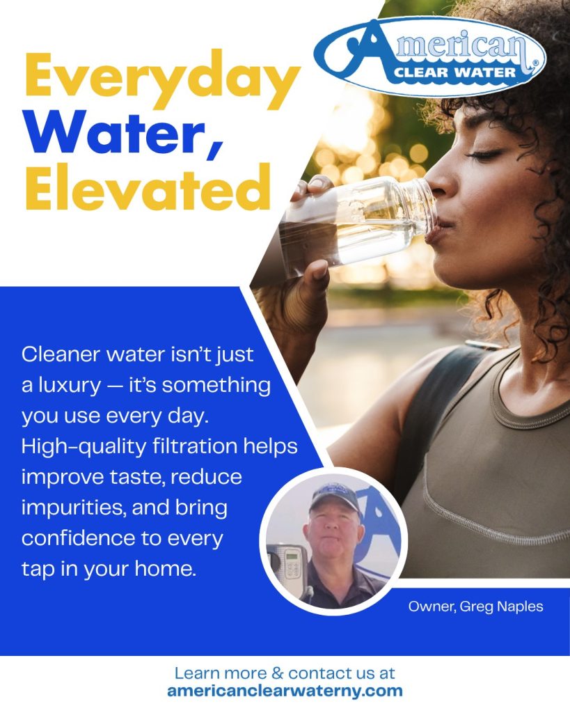 Everyday water, elevated.